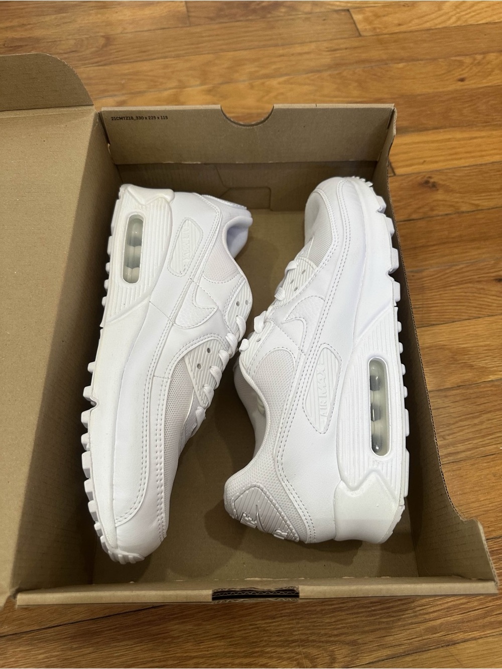 *New with Defects* Nike Air Max 90 Women White (DH8010-100) Size 11W - Picture 4 of 12